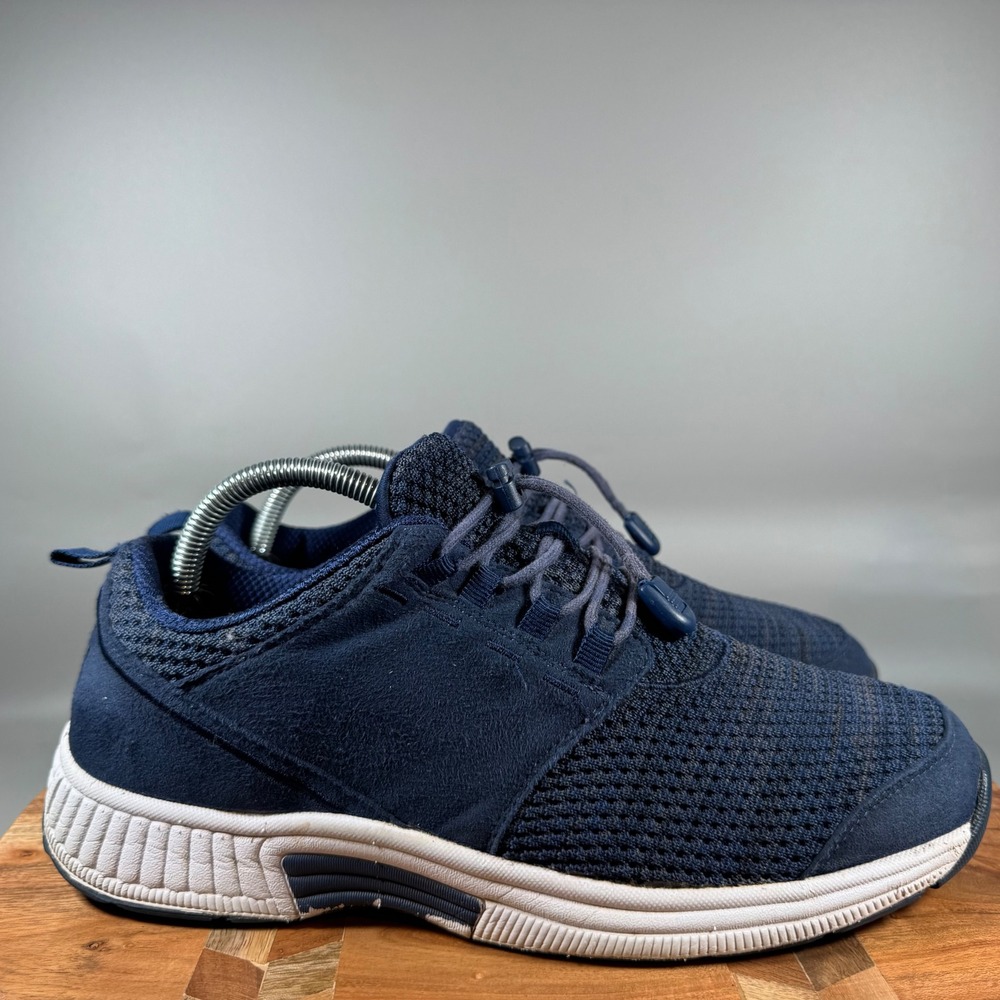Orthofeet Francis Womens Size 10 Medium Navy Blue Mesh Comfort Sneakers
